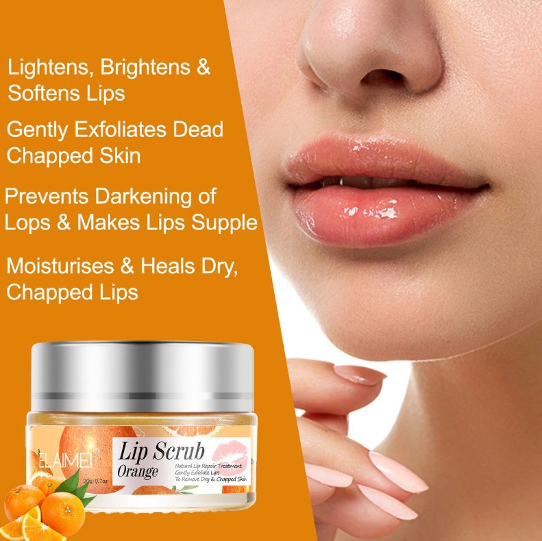 Lip Scrub Exfoliator and Moisturizer-Lip Repair for Chapped Dry Lips