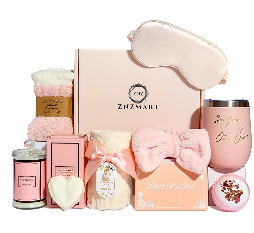 🌸 ZNZ MART Spa Gift for Women – 10-Piece Luxury Self-Care Set