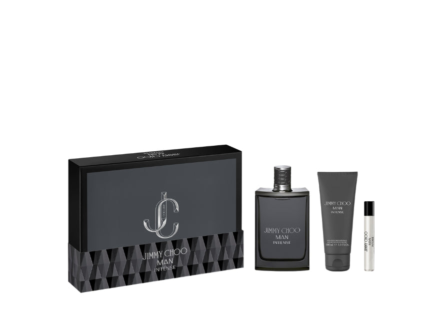 Jimmy Choo Man Intense Gift Set – EDT 100ml + Shower Gel 100ml + Travel Spray 7.5ml
