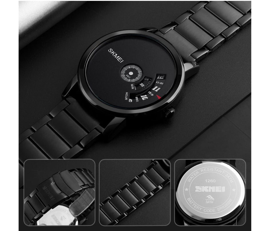 Modern Quartz Watch with Stainless Steel Band – Sleek & Timeless Design