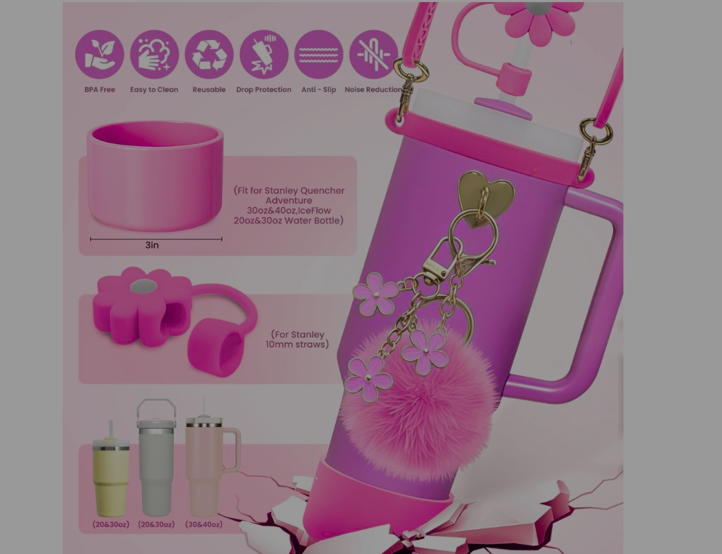 Stanley Style 7‑Piece Tumbler Accessory Set – Sip, Carry & Protect in Style