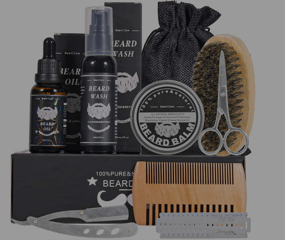 Beard Kit for Men Grooming & Trimming Tool Complete Set