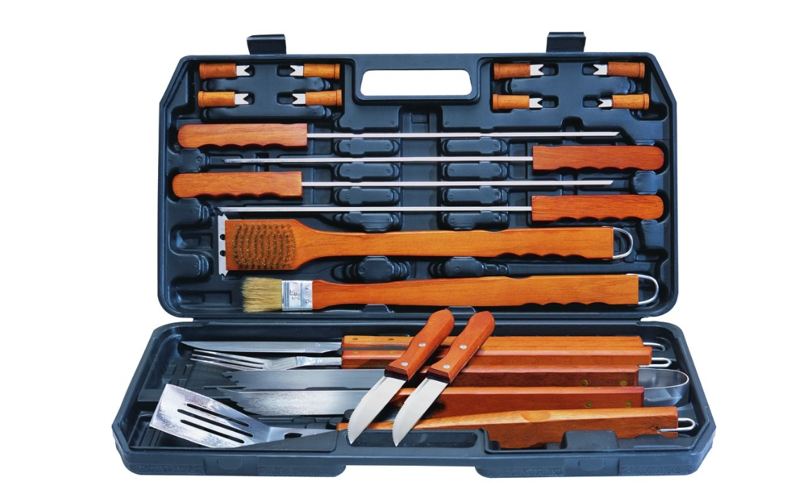 “Grill Master’s Deluxe – 21Pc BBQ Tool Set
