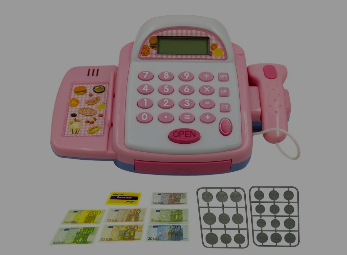 Cash Register Playset – 31-Piece Pretend Shopping Toy for kids